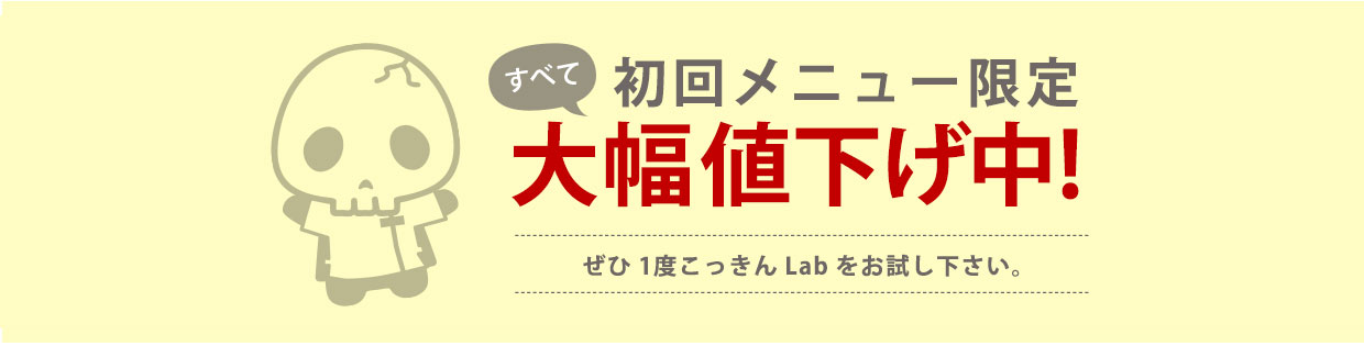 初回メニュー限定全て半額